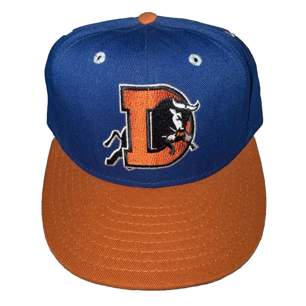 Vintage 90s Durham Bulls Braves MiLB Baseball Pro Line Fitted Hat Cap 7 1/8 USA
